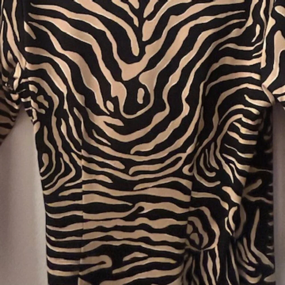 J. McLaughlin Black Sand Savannah Catalina Cloth Print Panama Wrap Dress NEW - Picture 14 of 16